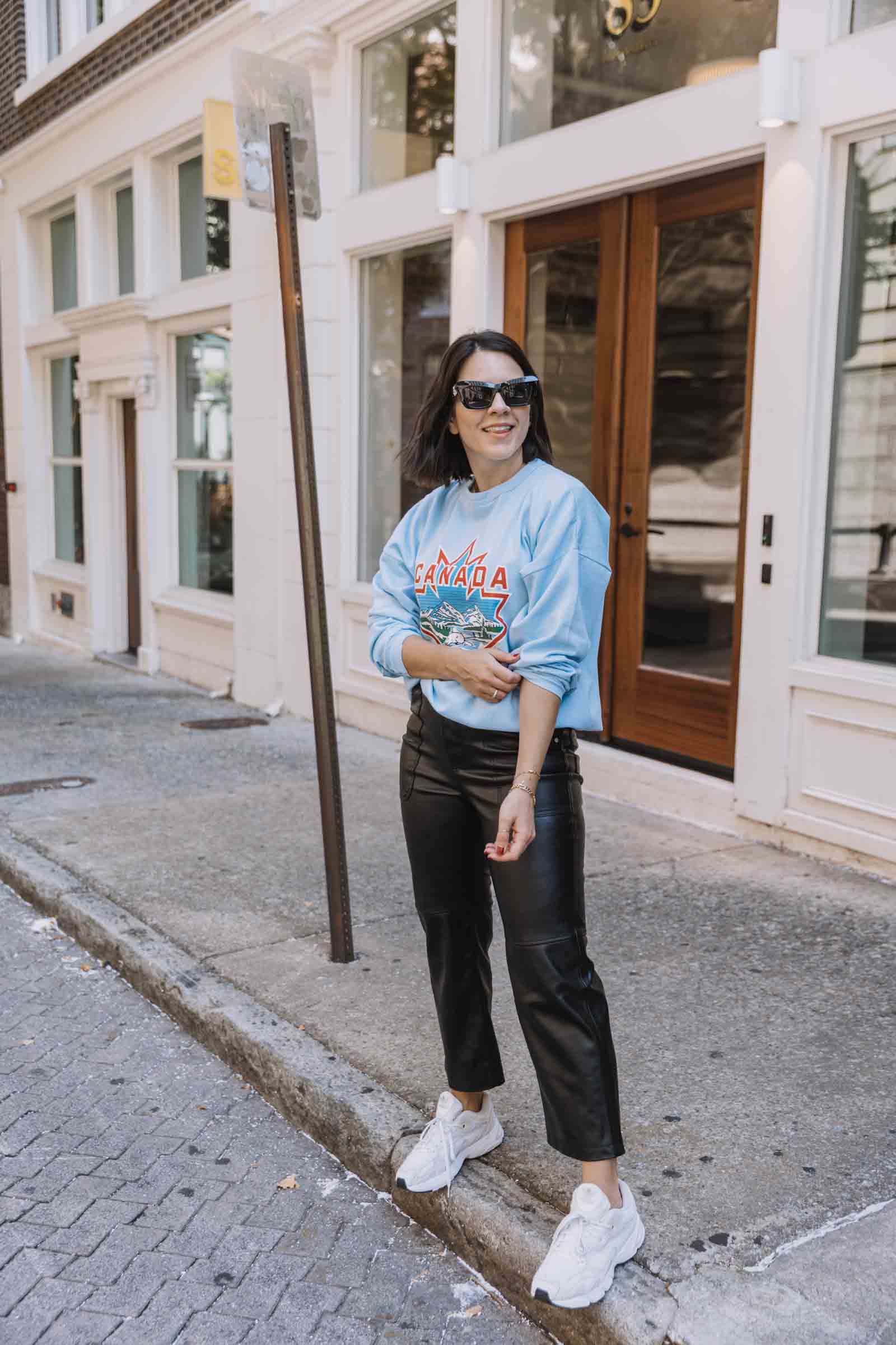 How Do You Style Yourself with a Pair of Faux Leather Pants